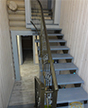 Лестница на металлическом каркасе в п.Зеленая Роща.